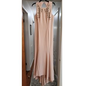 Blush Pink Beaded Formal Gown